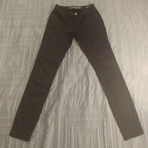 Gray Rubberband Stretch Skinny Boutique Jeans  28